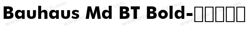 Bauhaus Md BT Bold字体转换